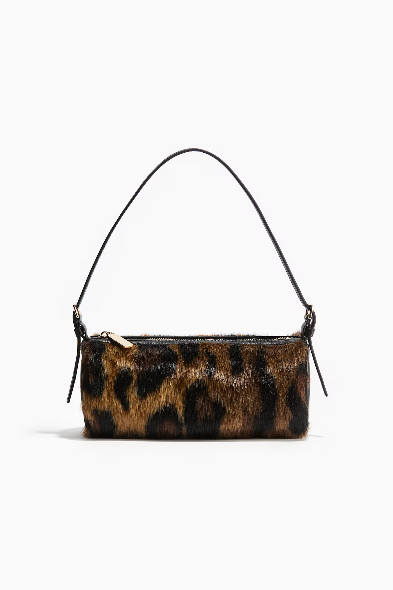 Studded Shoulder Bag - Dark beige/leopard print - Ladies | H&M US | H&M (US + CA)