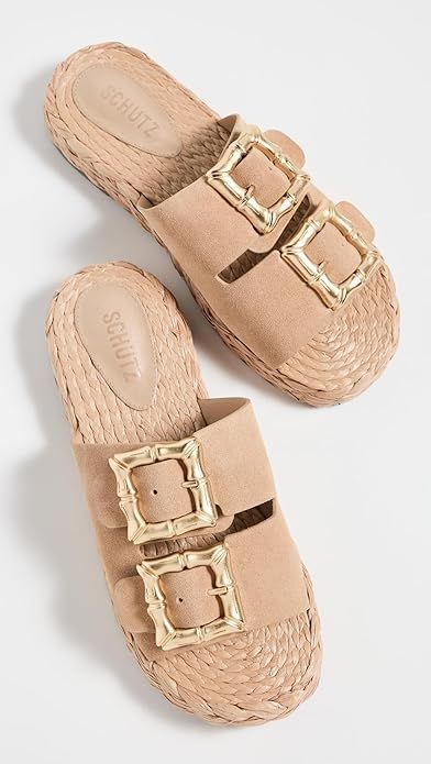 SCHUTZ Women's Enola Rope Flat Sandals | Amazon (US)
