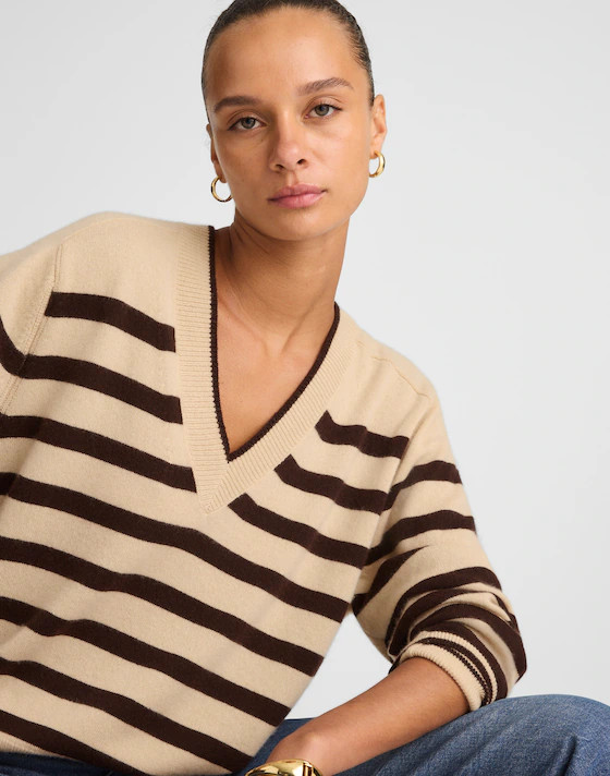 Cashmere V-Neck Sweater | Madewell