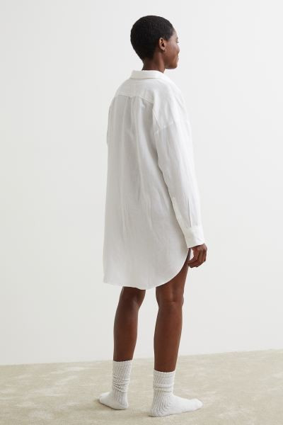 Linen-blend Nightshirt | H&M (US + CA)
