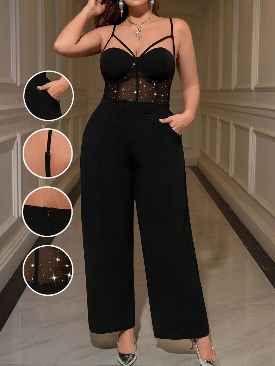 SHEIN Privé Plus Size Elegant Commuter Workplace Intellectual High-Level Venue Sophisticated Aft... | SHEIN