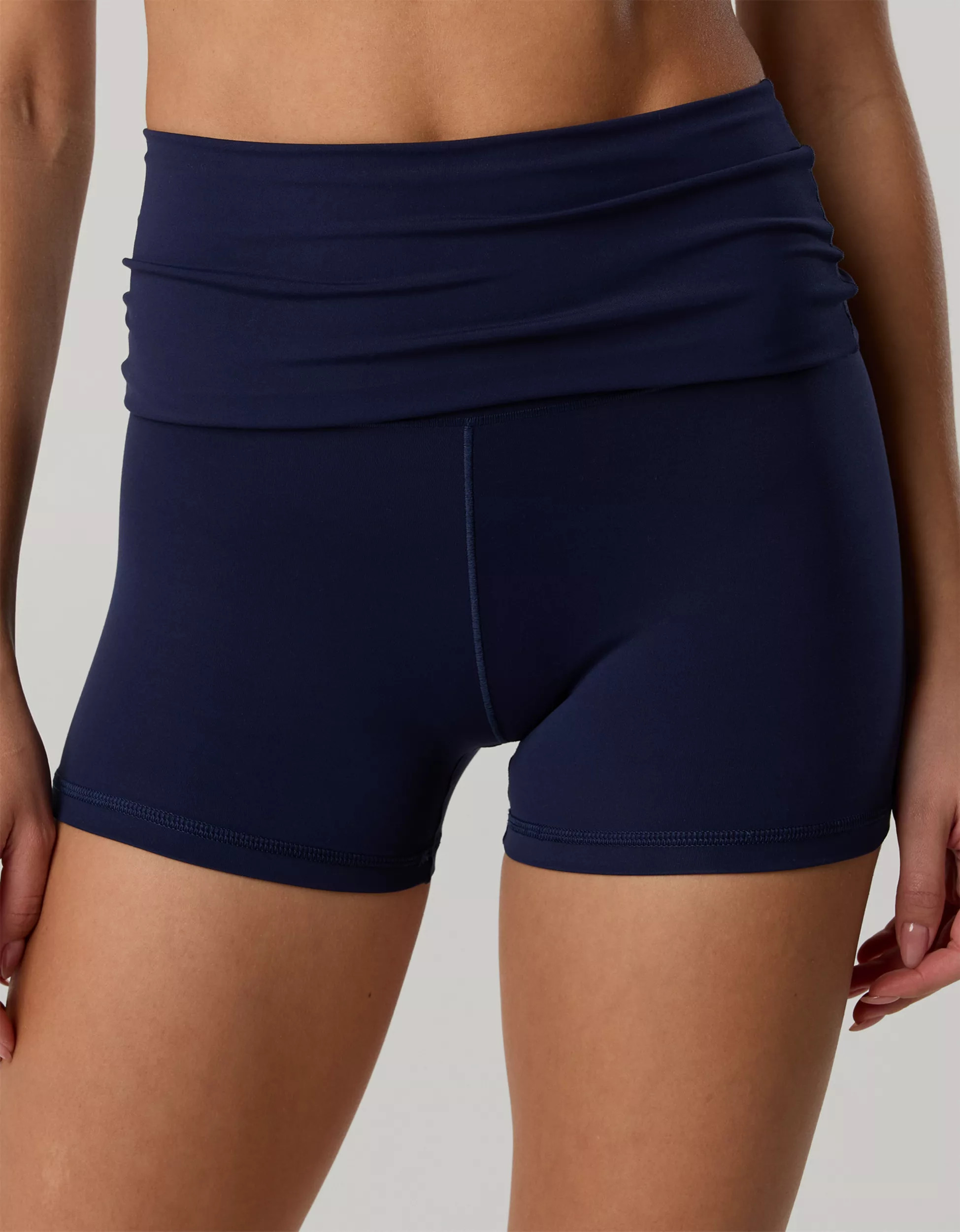 OFFLINE By Aerie Real Me XTRA Foldover High Waisted 3" Bike Short | American Eagle Outfitters (US & CA)