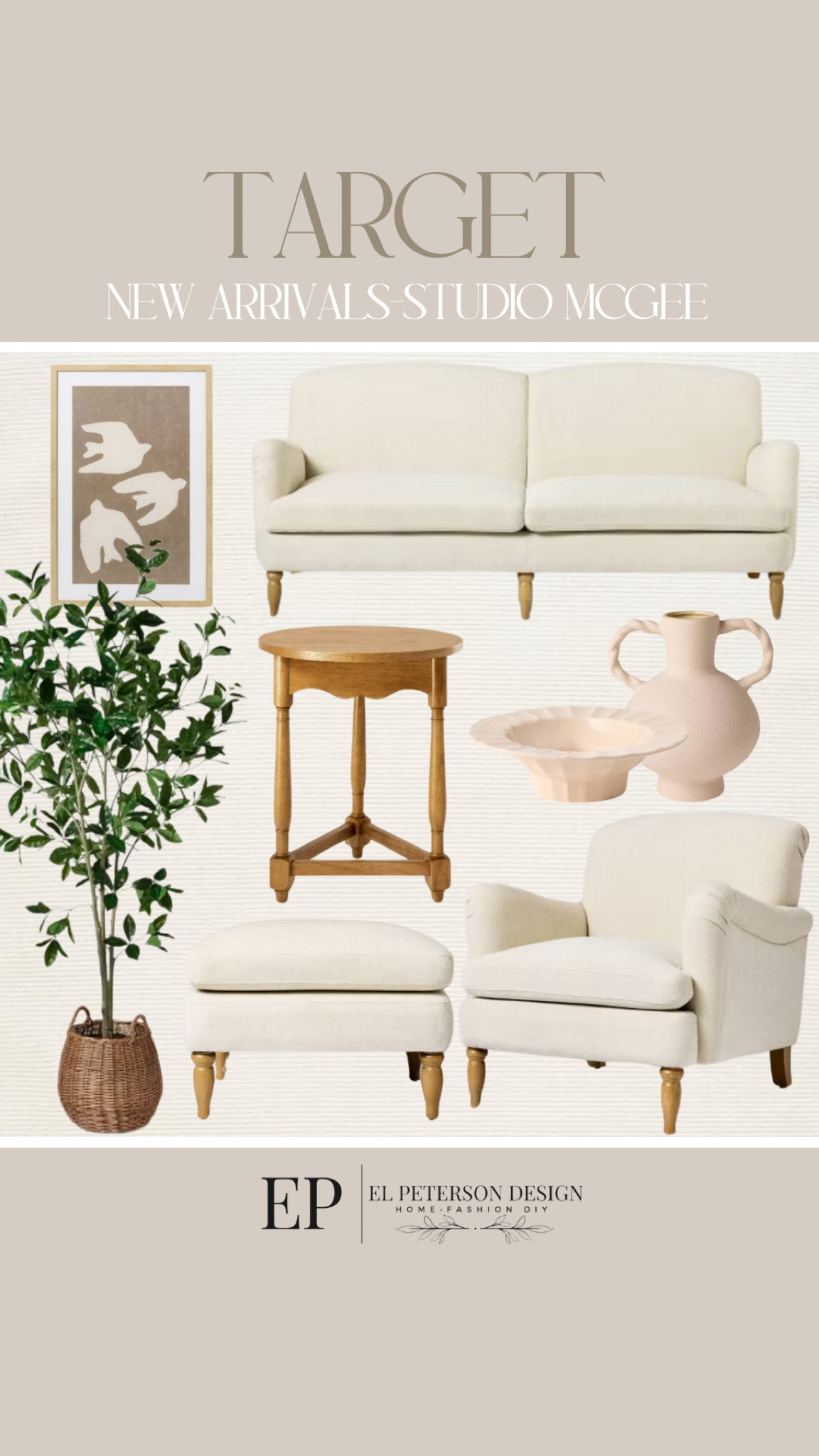 Studio McGee new release 
Potted plant
Ottoman
Accent Chair
Accent Table 
Loveseat
Artwork
Vase
Bowl


#LTKHome