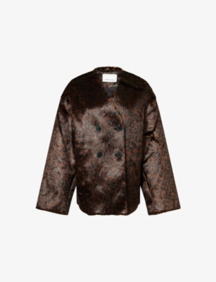 Valentina Leopard Faux-Fur Coat | Selfridges