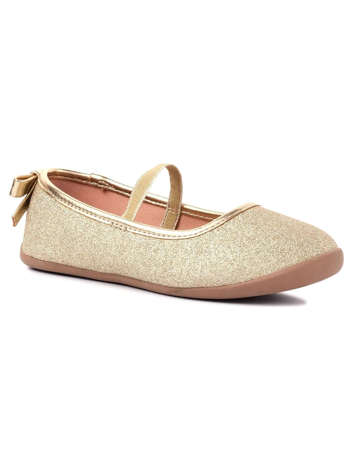 Wonder Nation Toddler Girls Ballet Flat Dress Shoes, Sizes 7-12 | Walmart (US)