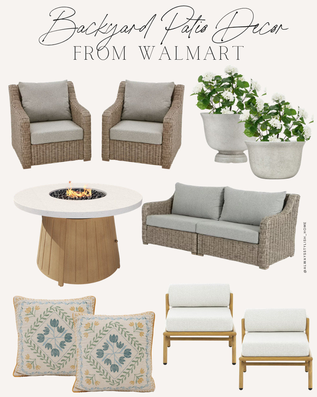 Outdoor patio finds from Walmart ☀️✨ affordable pieces that make your backyard feel cozy, elevated, and designer-inspired without overspending 🤍 walmart patio finds, outdoor patio decor walmart, backyard oasis ideas, affordable outdoor furniture, patio styling ideas, walmart outdoor furniture, summer backyard decor, outdoor entertaining setup, neutral outdoor decor, patio makeover inspiration, walmart home finds outdoor 

 #LTKSeasonal #LTKHome