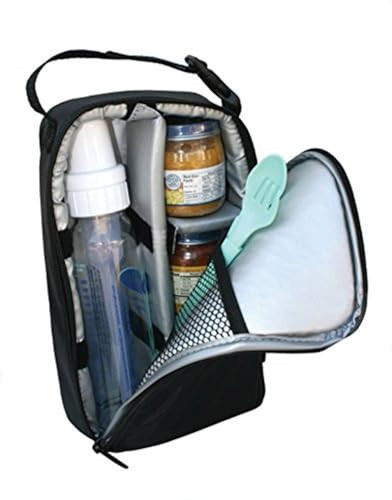 J.L. Childress Pack 'N Protect for Baby Bottles - Insulated Breast Milk Cooler Travel Bag for Moms, Portable Storage for Glass Baby Bottles & Food Containers, For Daycare or On the Go - Black | Amazon (US)