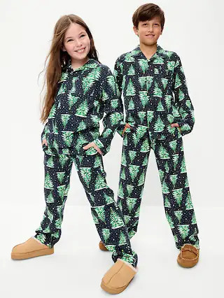 Gender-Neutral Printed Flannel Pajama Pants Set for Kids | Old Navy (US)