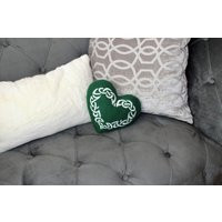 Celtic Heart Pillow Green Irish Wedding Decor | 7x9 | Etsy (US)