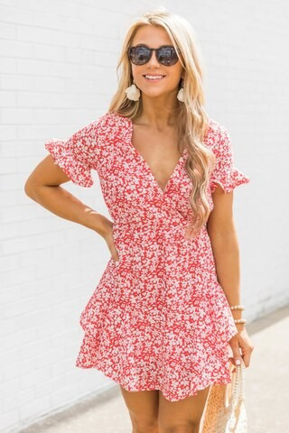 Save Me A Seat Dress Red | The Pink Lily Boutique