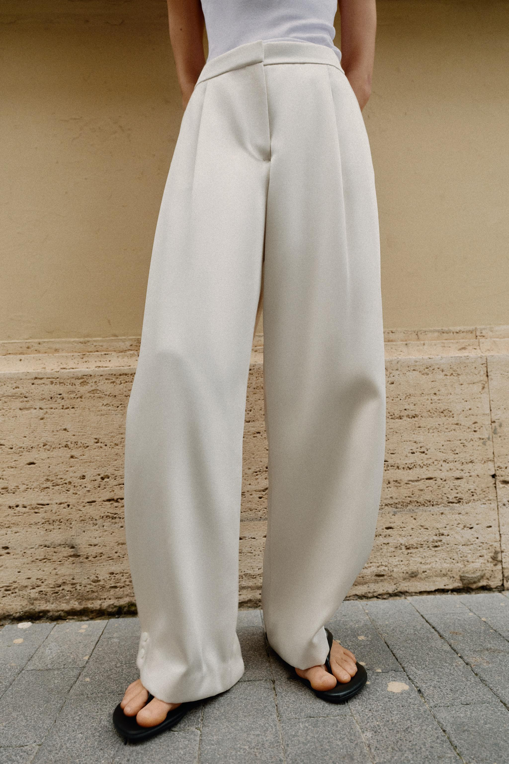 SATIN BARREL TROUSERS | Zara DE