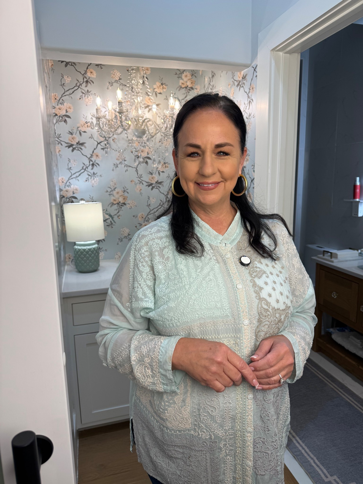 My guest suite wallpaper! #wallpaper #guestroom 