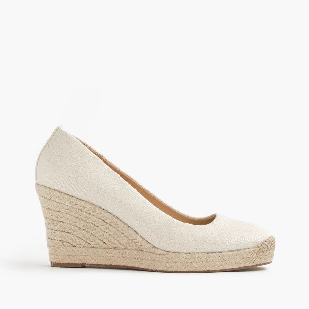 Seville metallic espadrille wedges | J.Crew US