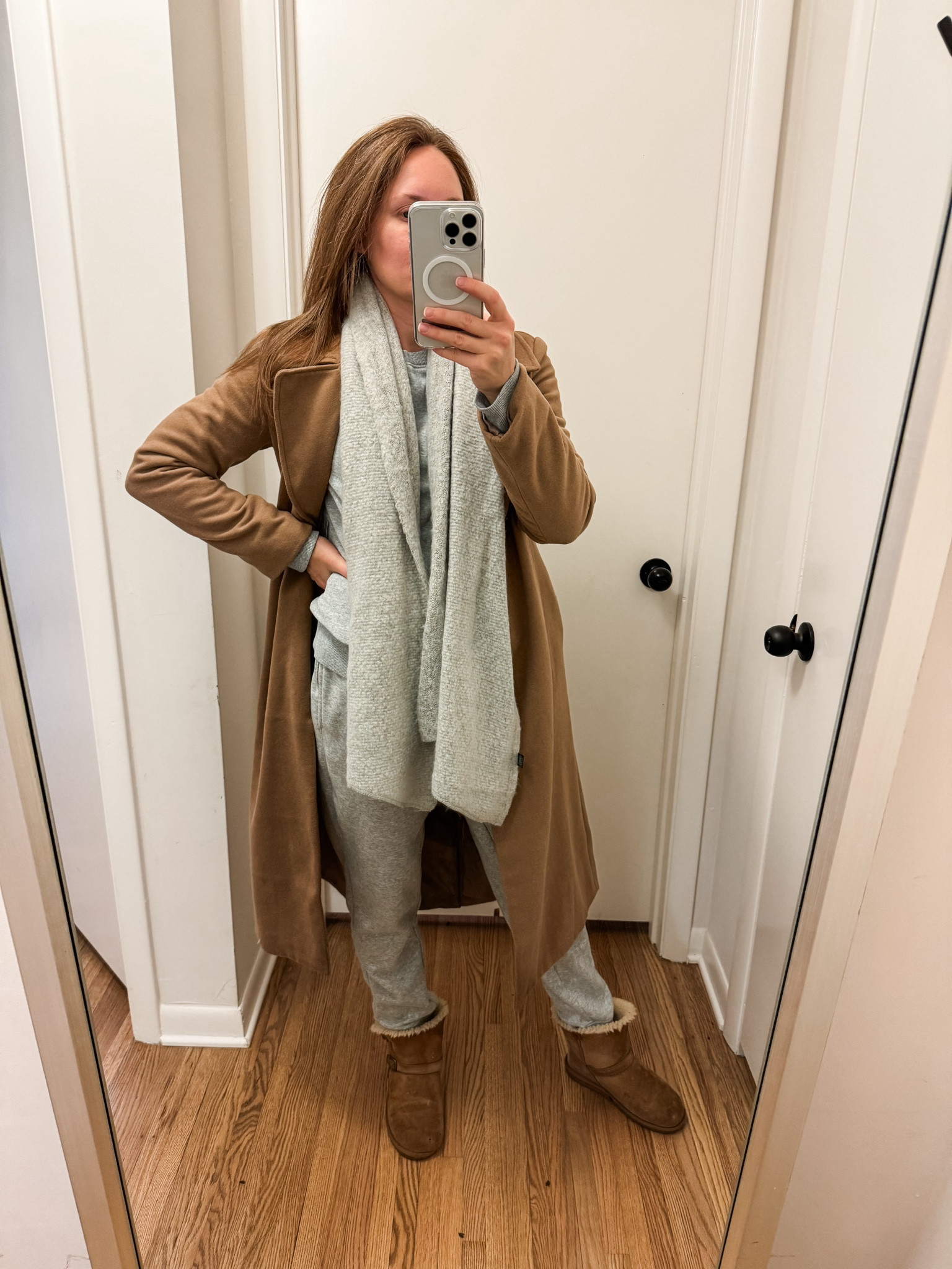 It’s cozy season! Layer up with this under $40 matching set from Target. I sized up for a comfy fit and so it’s dryer friendly (and yes, it’s men’s!) // winter capsule // Uggs // camel wrap coat // matching sets // cashmere scarf 

#LTKSeasonal