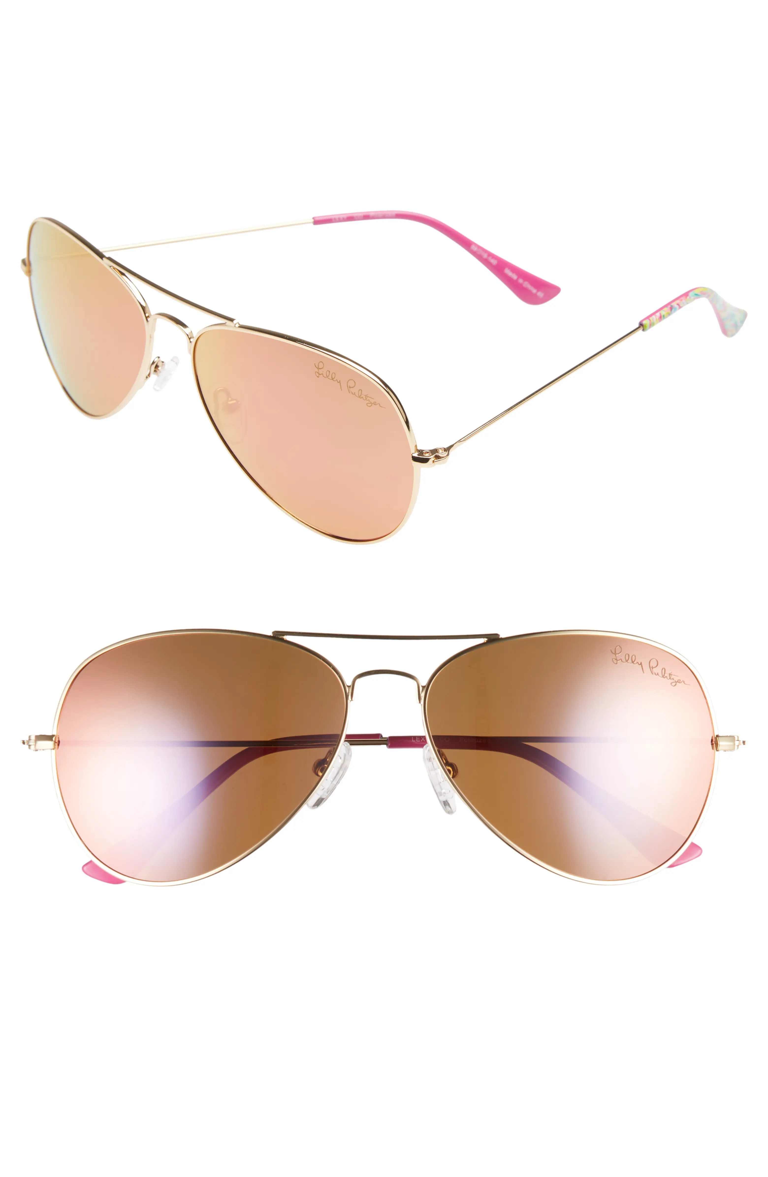 Lexy 59mm Polarized Aviator Sunglasses | Nordstrom