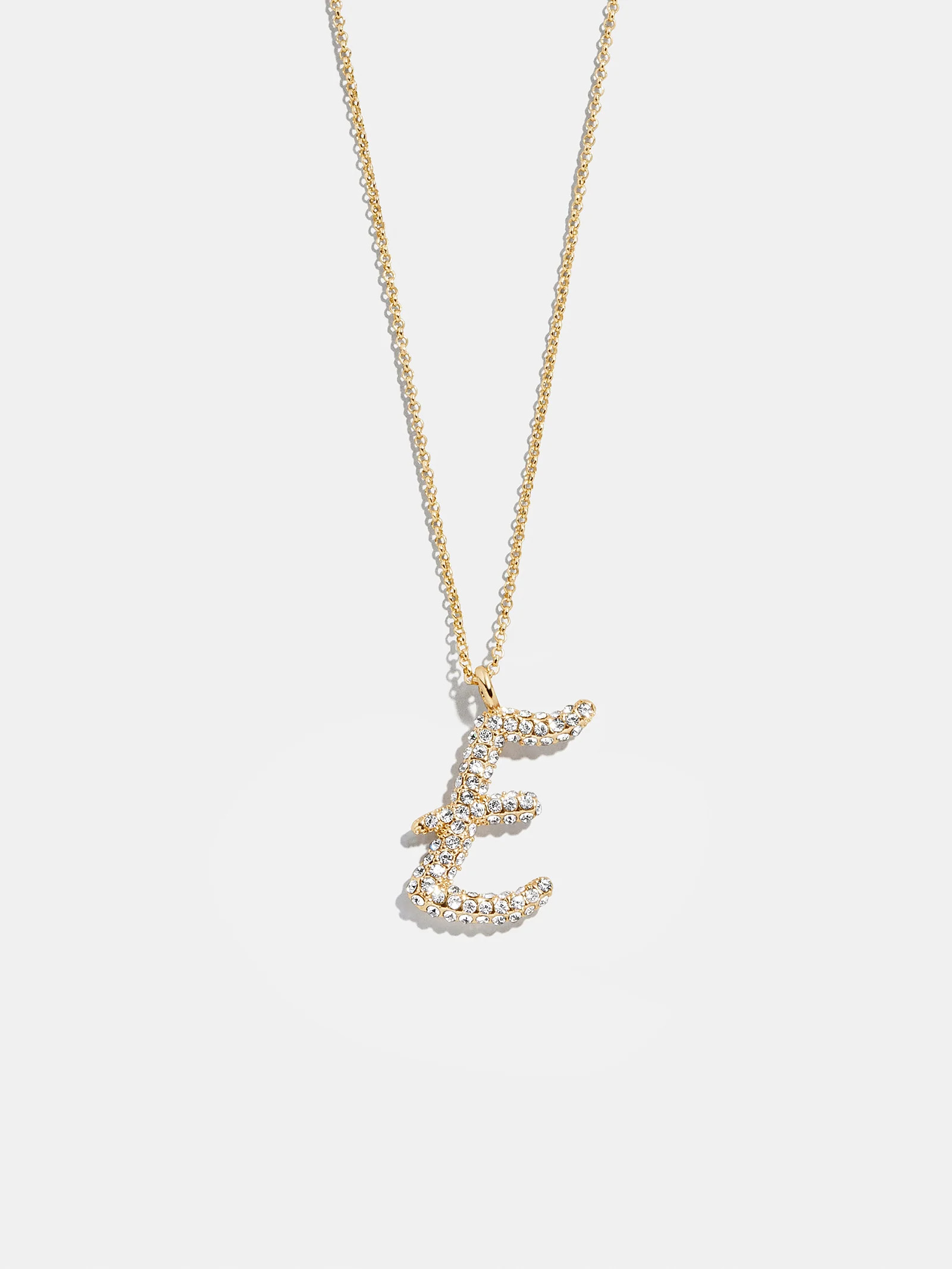 Signature Initial Necklace - Gold/Pavé | BaubleBar