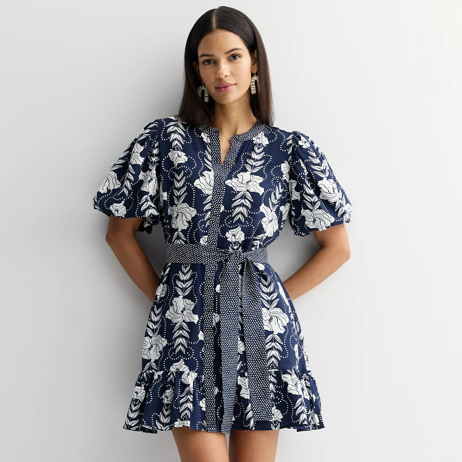 Women's Nine West Button Front Fit & Flare Dress | Kohl's