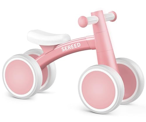 SEREED baby balance bike for one year olds with four wheels