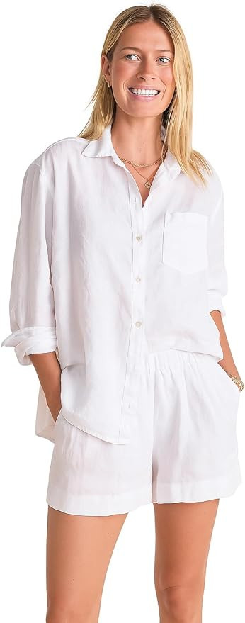 Vineyard Vines Womens Linen Relaxed Button Down | Amazon (US)