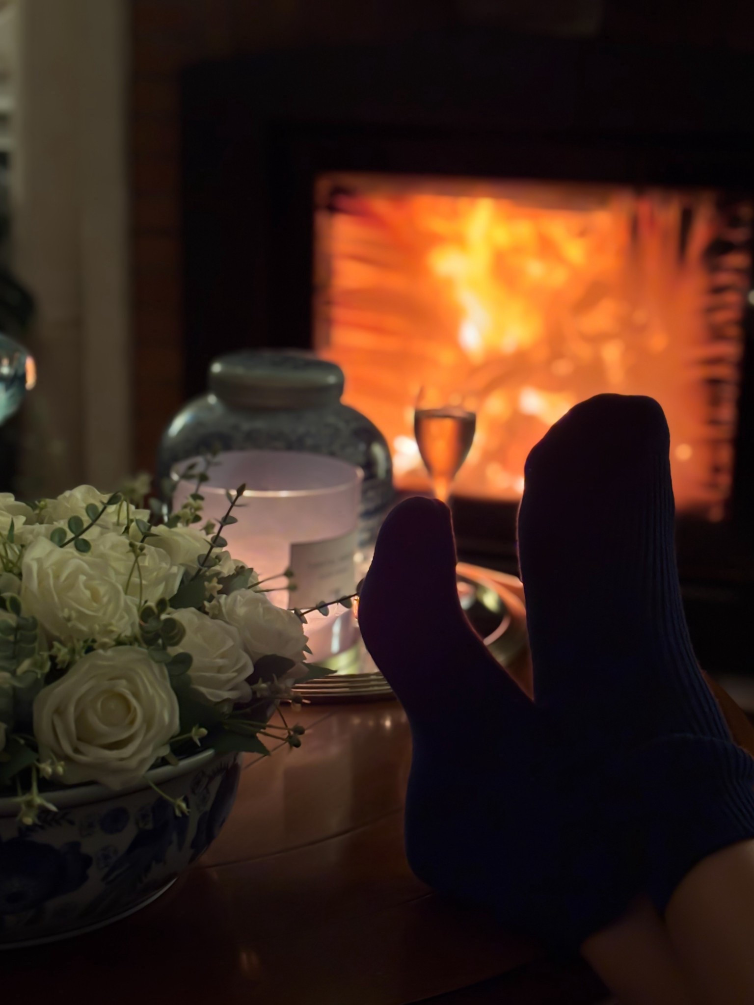 Bubbles poured, fire lit & a little added luxury from my cashmere socks. 
.
My ideal of a perfect evening at home after a long weekend away.
.
Socks gifted by @black
#cashmere #socks #cashmeresocks #mymidlifefashion #autumn #nightsin #autumnevenings

#LTKover50style #LTKautumn #LTKwinter