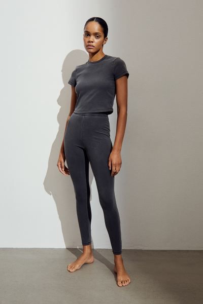 Washed-look Loungewear T-shirt | H&M (US + CA)