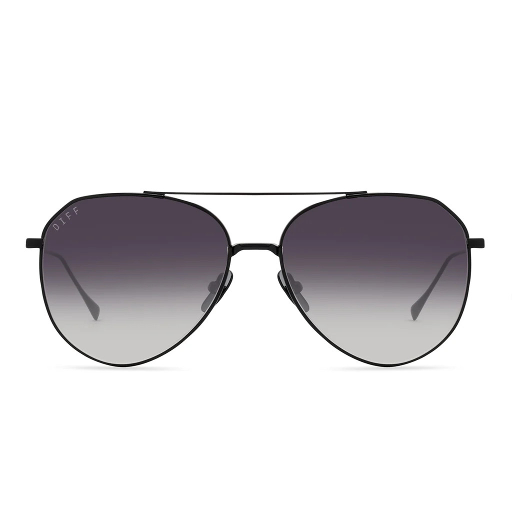 DASH XS - BLACK + GREY GRADIENT SHARP SUNGLASSES | DIFF Eyewear
