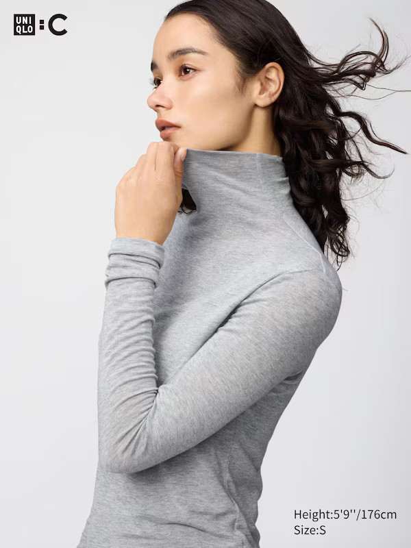 HEATTECH Cashmere Blend T-Shirt | Extra Warm | Turtleneck | UNIQLO (US)