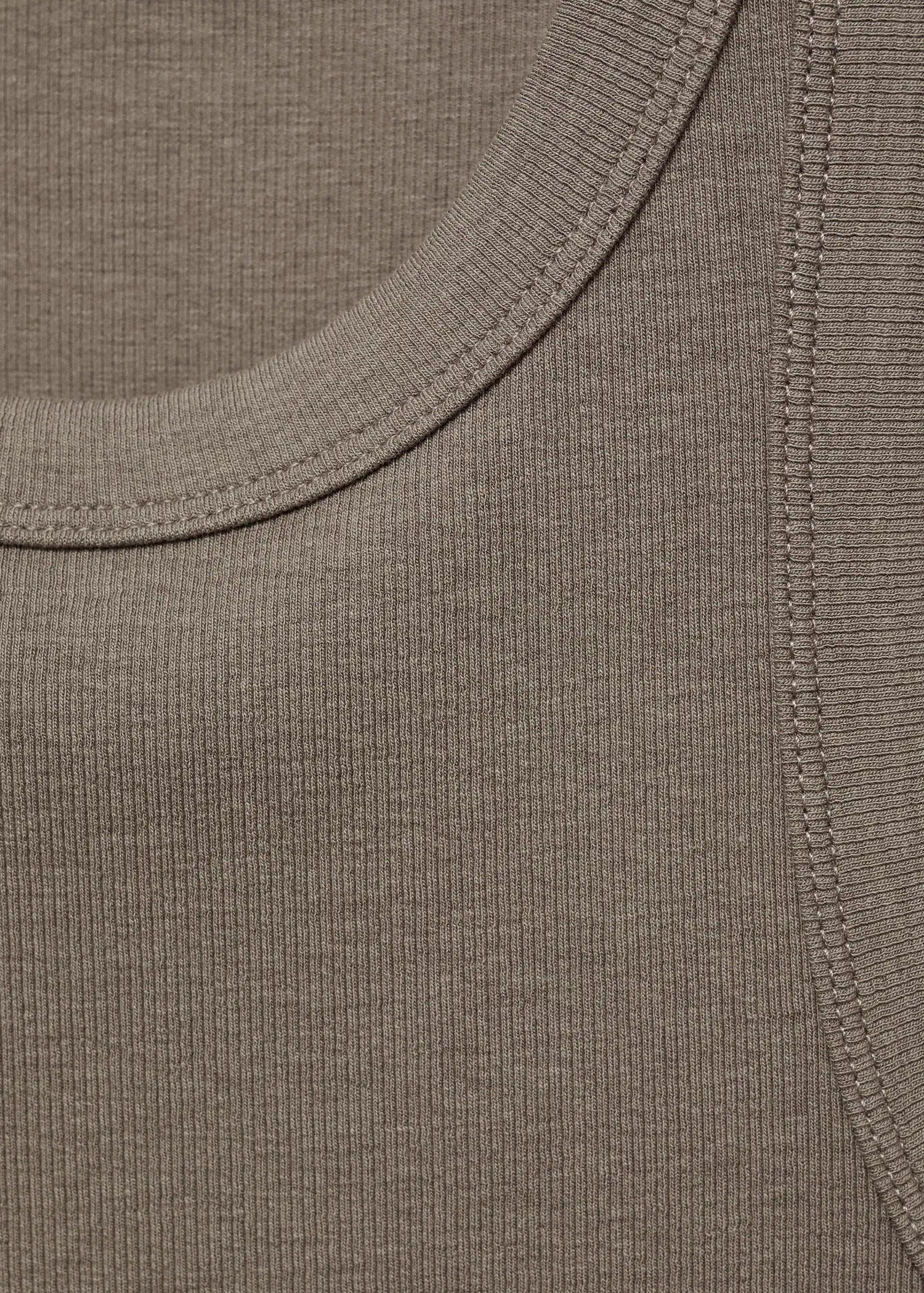 Ribbed cotton-blend top | Mango (US/MX/AU)