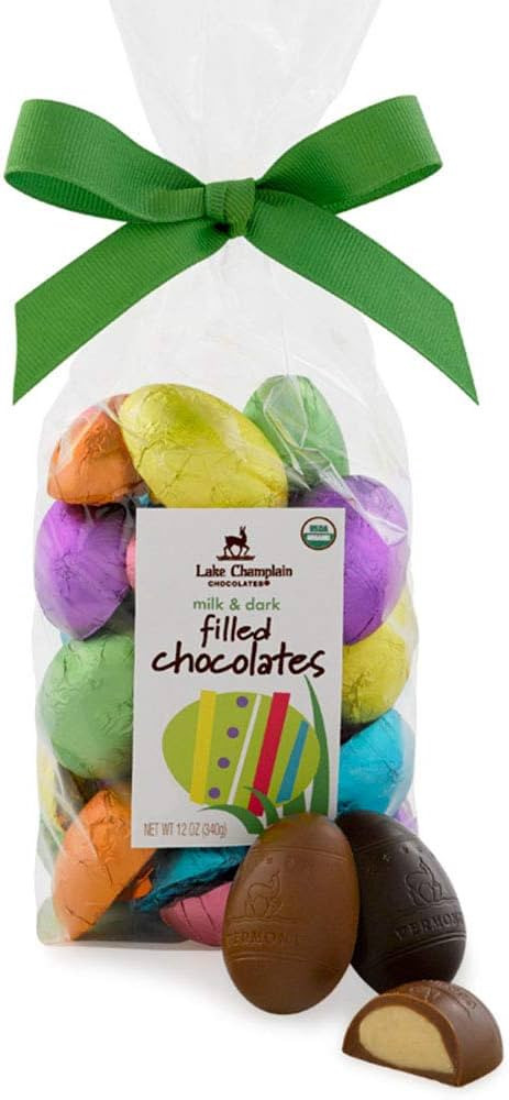 LAKE CHAMPLAIN CHOCOLATES Organic Assorted Egg Bag, 12 OZ | Amazon (US)