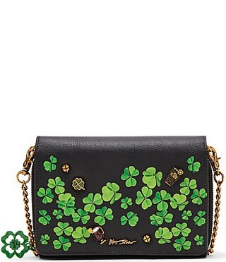 Betsey Johnson Erin Go Bragh Novelty Wallet on a Chain Crossbody Bag - BLACK/MULTI | Dillard's