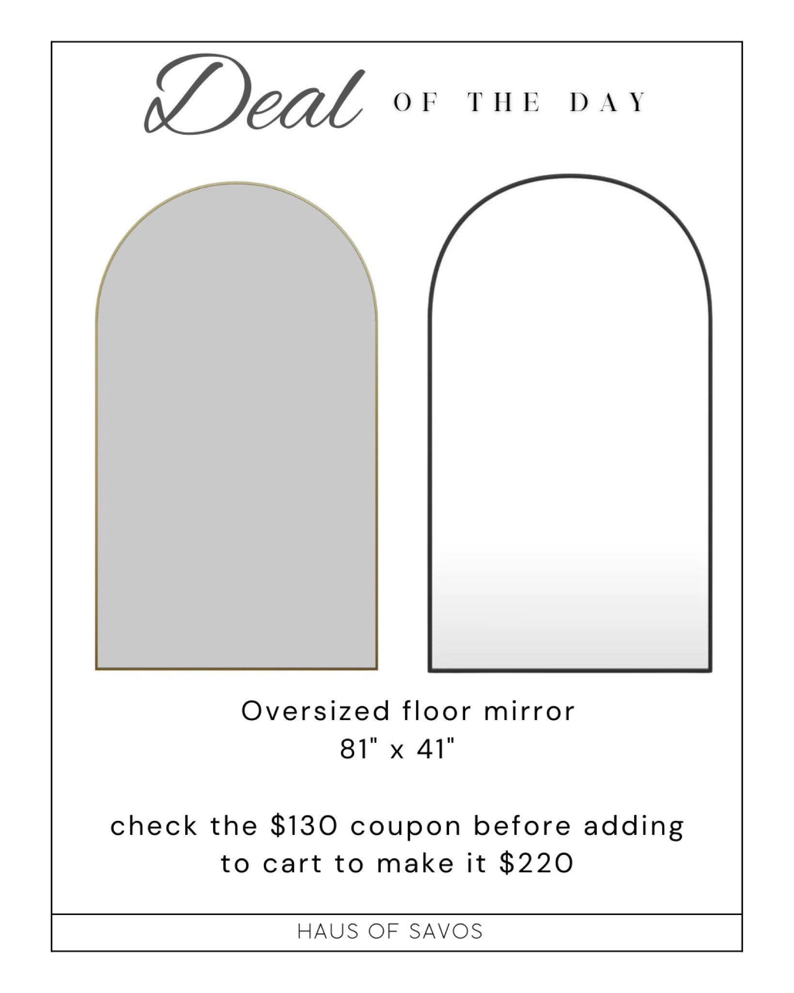 Full Length Mirror, 81"x41" … curated on LTK