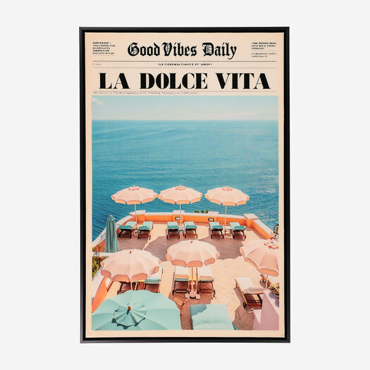 Good Vibes Daily La Dolce Vita 60x40cm | TK Maxx