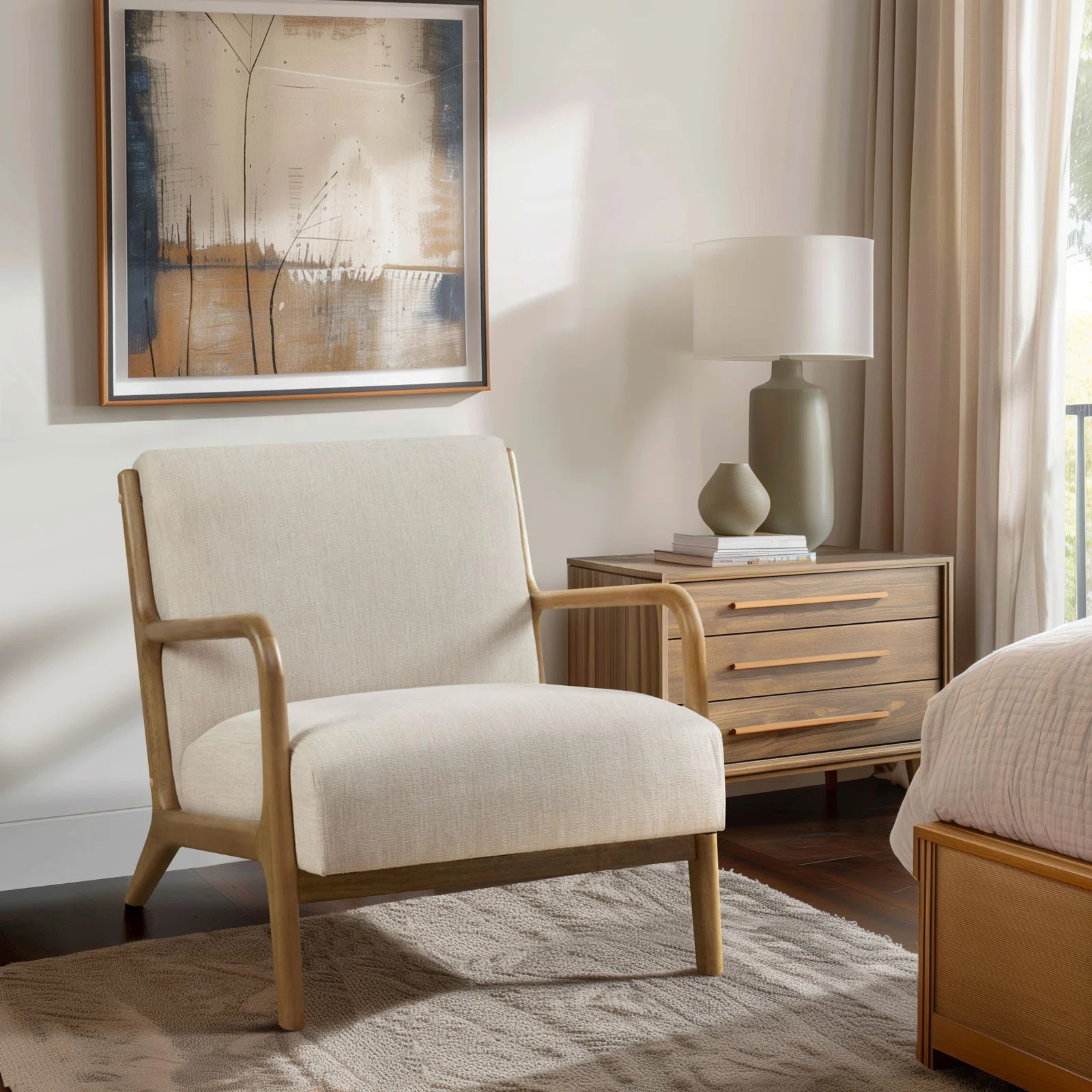 Novak Mid-Century Modern Accent Armchair | Wayfair North America