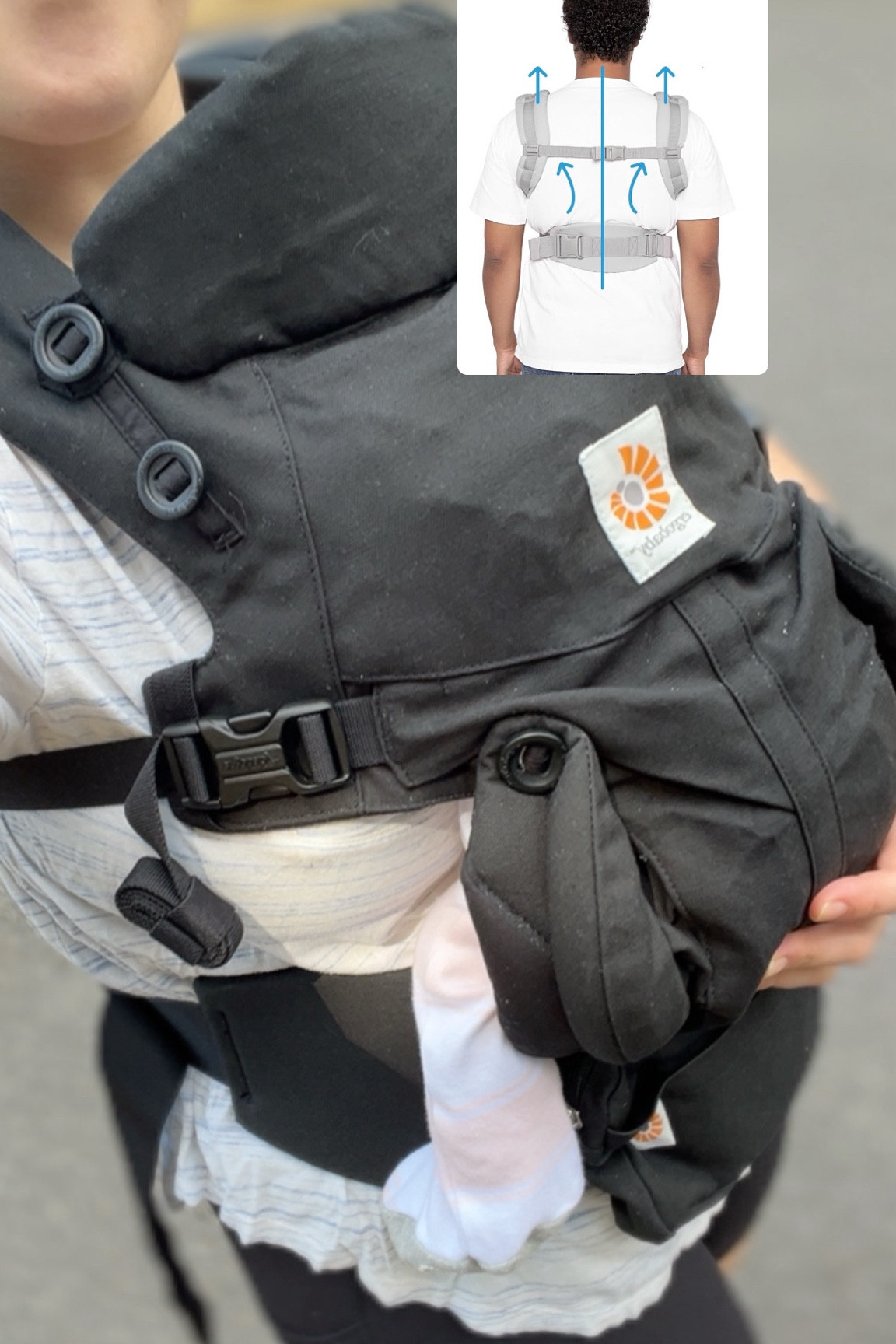 Ergo baby Omni 360 carrier is so comfy!! It’s bulky, but it has so many great features. You can carry all ways until 45lbs, it has a baby hood for sun, wind, rain protection, a fanny pack attached, and straps are cushiony and comfy. 

#ergobaby #ergobabyomni360 

#LTKBaby