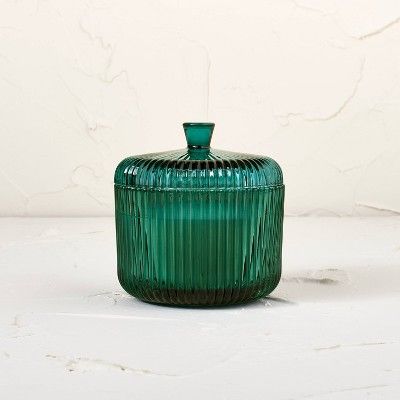 7oz Cedarwood & Moss Glass Trinket Box Green Candle - Opalhouse™ designed with Jungalow™ | Target