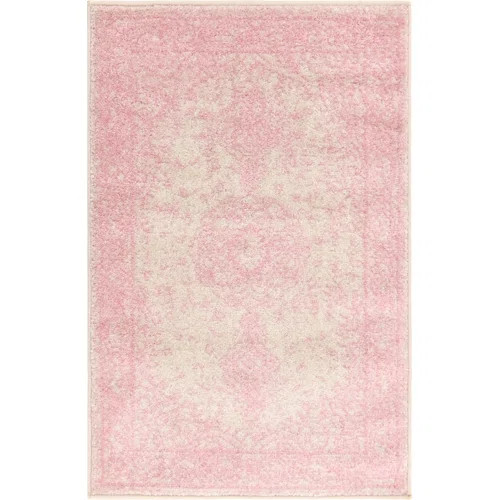 Bungalow Rose Fawe Oriental Pink/Ivory Area Rug | Wayfair | Wayfair North America