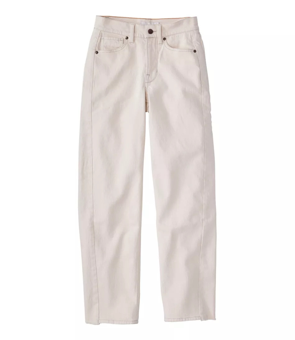Women's Signature 1912 Premium Jeans, High-Rise Barrel Ankle Stonewashed 4 Medium Tall, Denim L.L.Bean | L.L. Bean