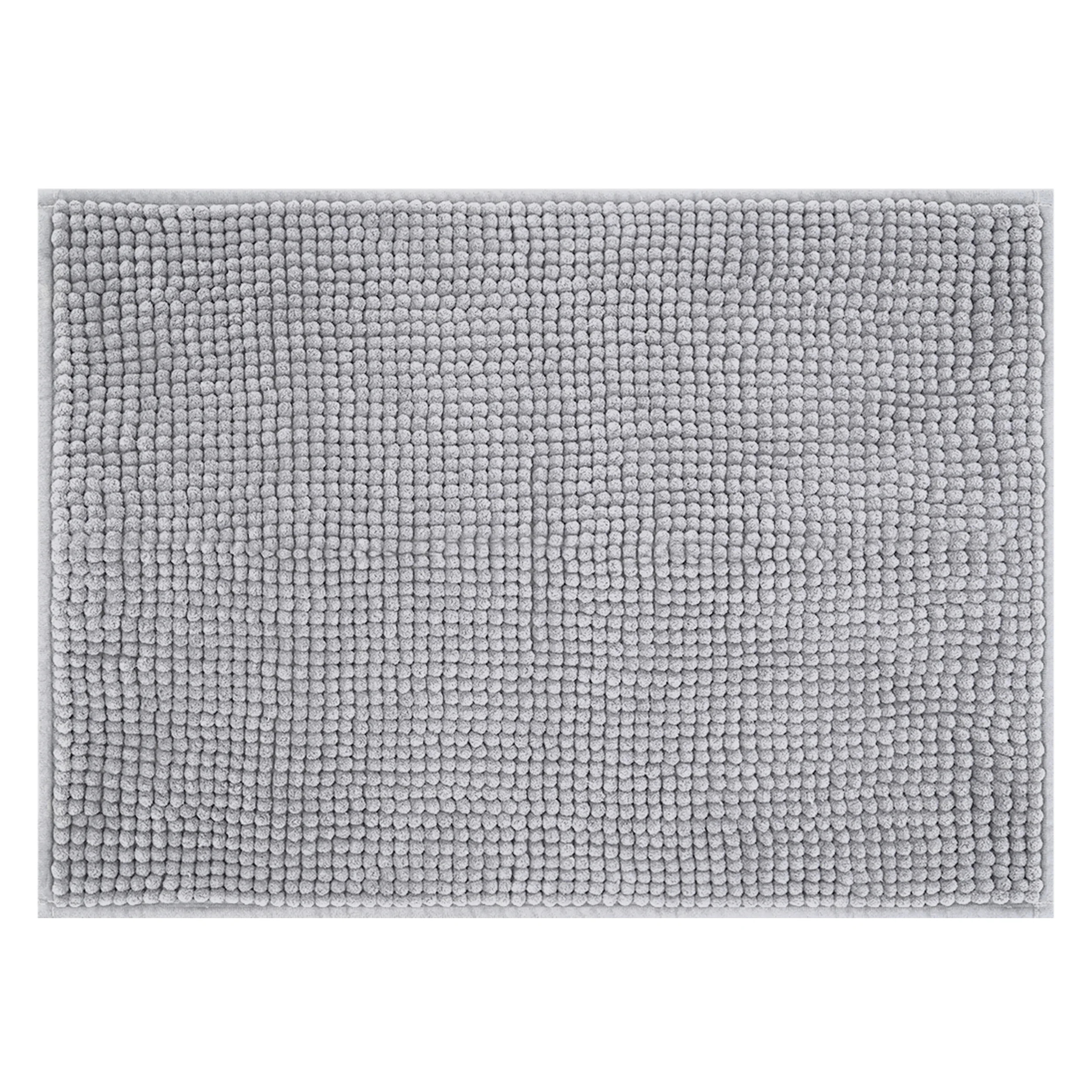 Mainstays Grey Chenille Noodle Bath Rug 17"x24", One Piece | Walmart (US)