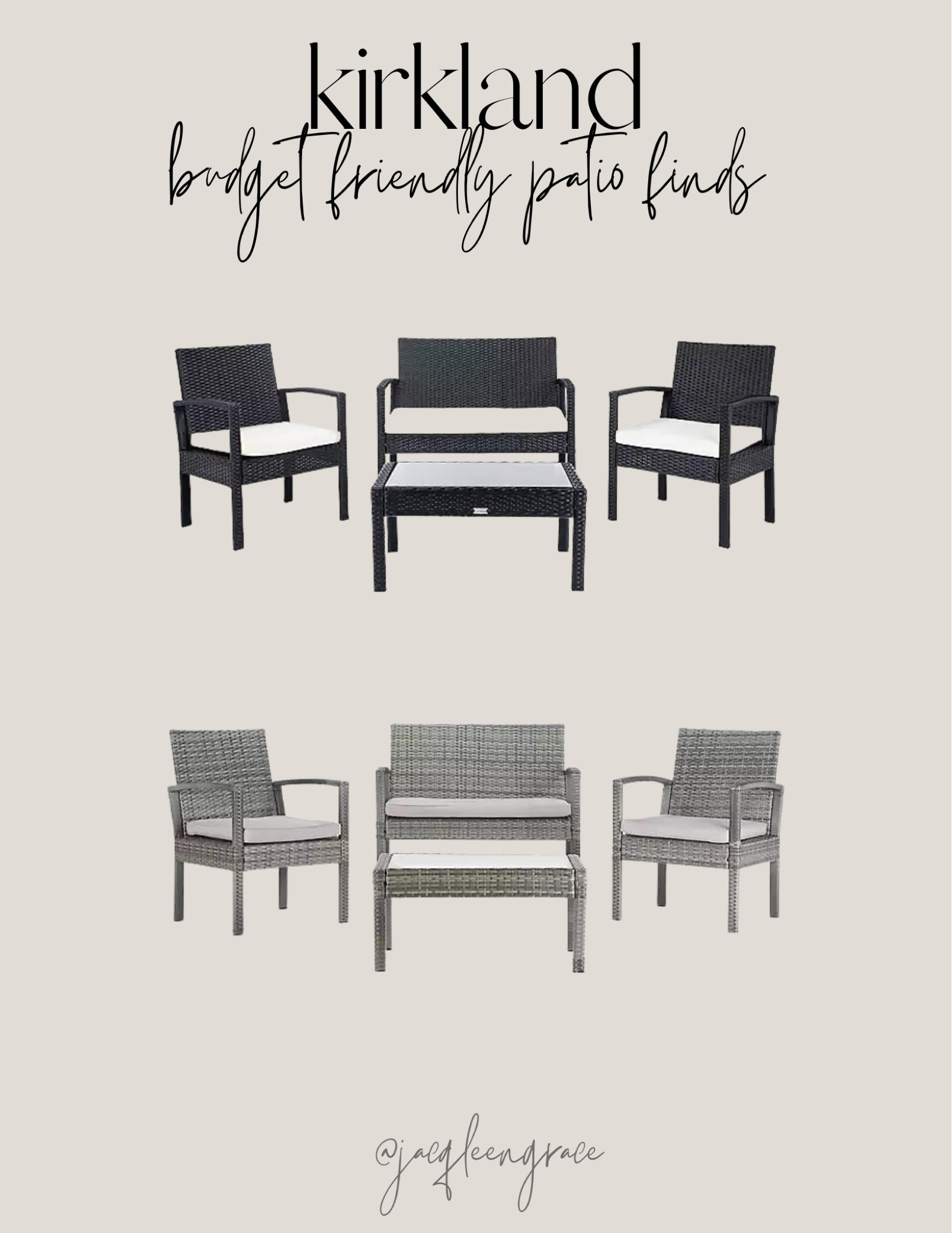 Kirkland budget friendly patio finds. Budget friendly finds. Coastal California. California Casual. French Country Modern, Boho Glam, Parisian Chic, Amazon Decor, Amazon Home, Modern Home Favorites, Anthropologie Glam Chic. 

#LTKhome #LTKFind #LTKstyletip