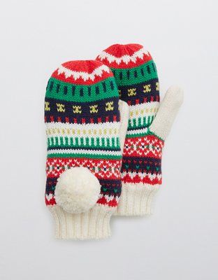 Aerie Fairisle Mittens | American Eagle Outfitters (US & CA)