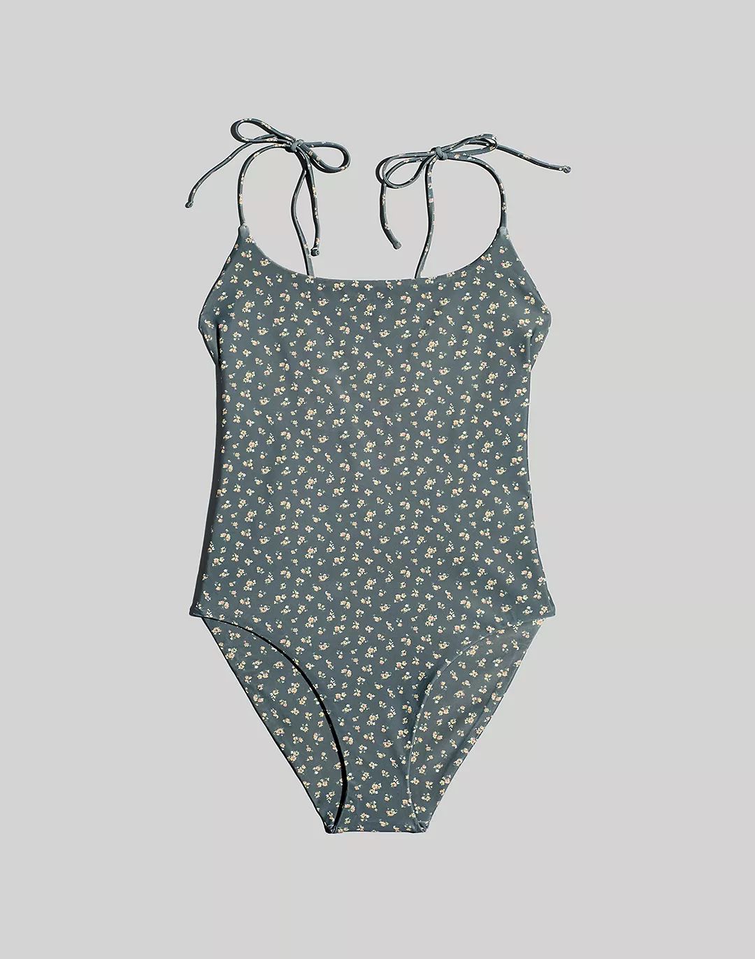 Tie Spaghetti-Strap One-Piece Swimsuit | Madewell