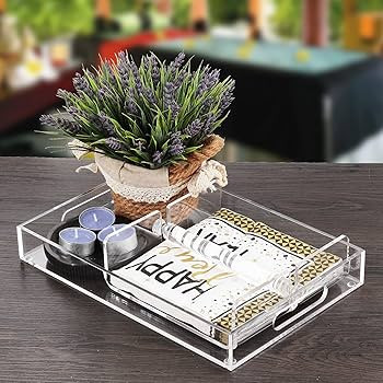 WORHE Napkin Holder for Table Clear Acrylic Napkin Dispenser for Bathroom Kitchen Acrylic Paper H... | Amazon (US)