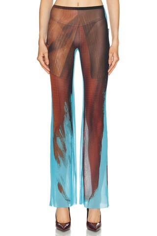 Jean Paul Gaultier Tennis Costume Pant in Blue,Brown | FWRD 