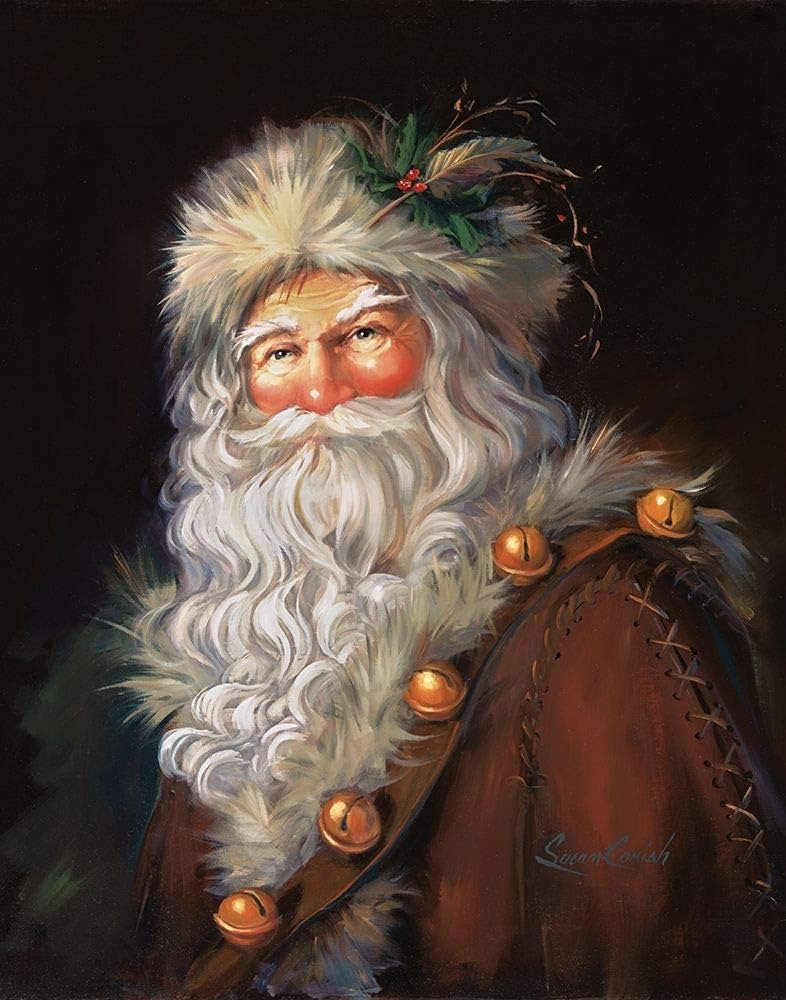 Posterazzi Collection Woodland Santa Poster Print by Susan Comish (14 x 11), Office | Amazon (US)