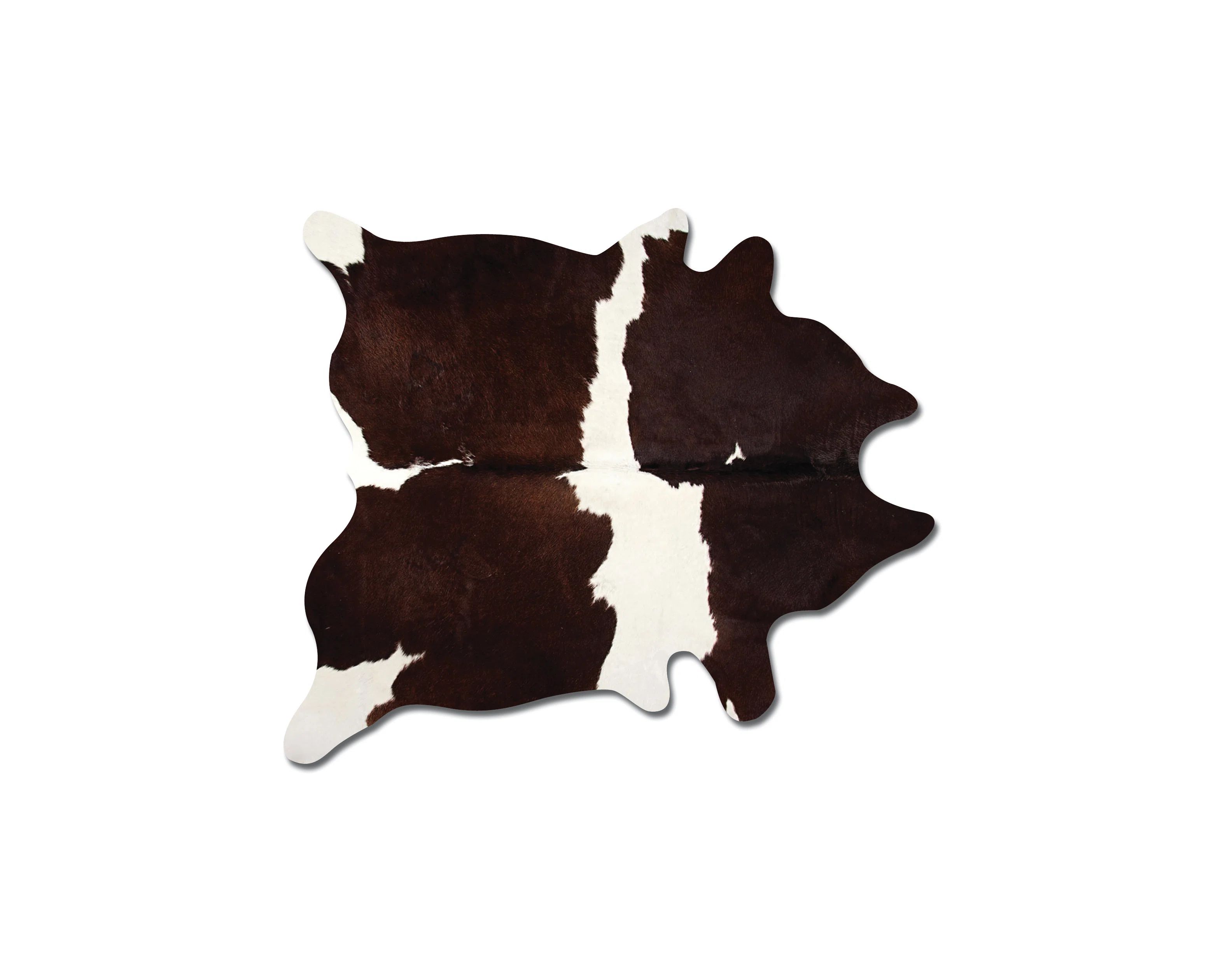 17 Stories Charline Handmade Cowhide Chocolate/White Area Rug | Wayfair | Wayfair North America