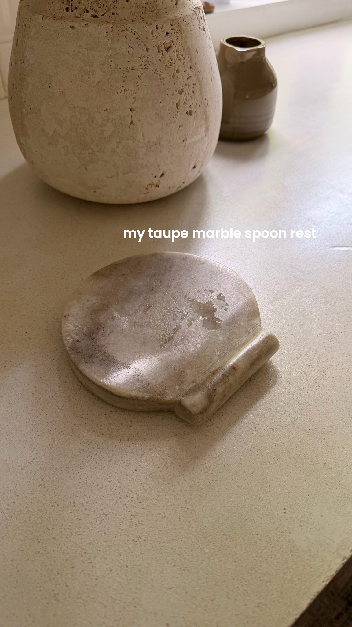 marble spoon rest with the prettiest taupe tones from crate and barrel

#LTKMothersDay #LTKHome #LTKSaleAlert