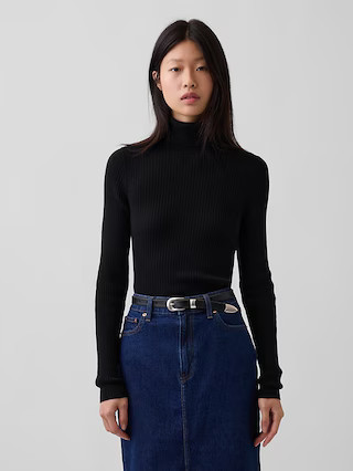 Lightweight CashSoft Rib Turtleneck Sweater | Gap (US)