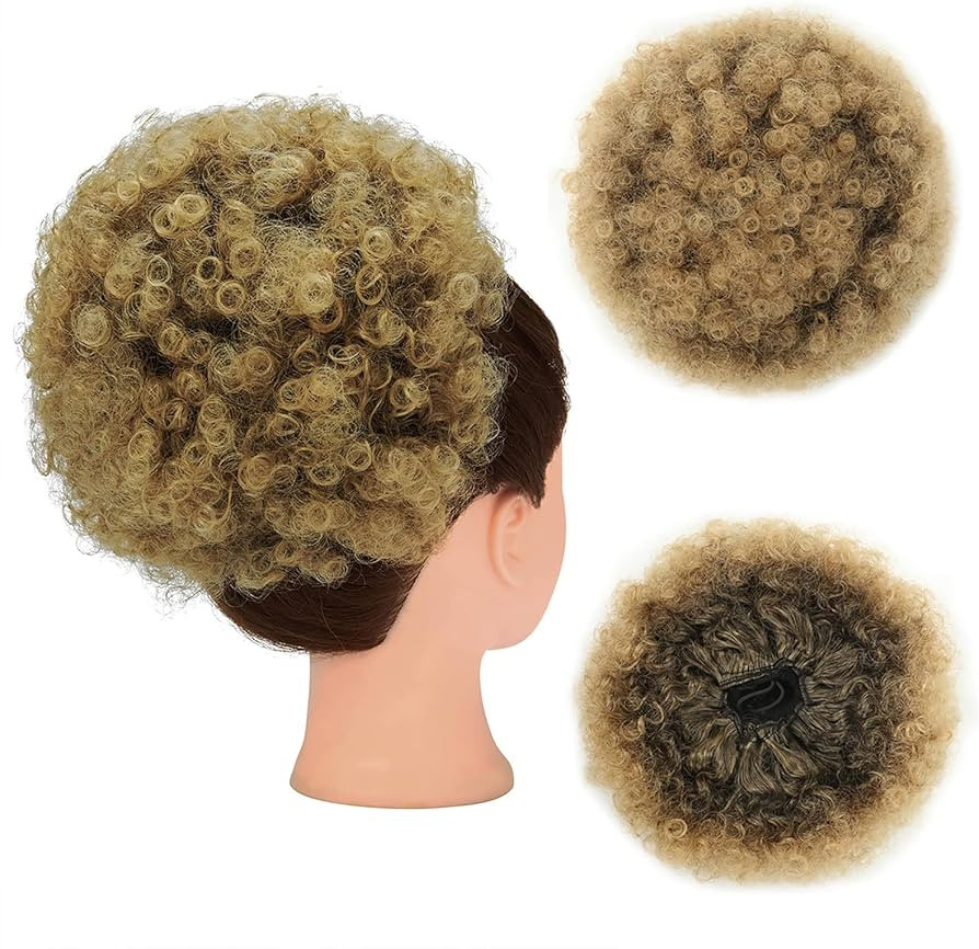 THEMIS HAIR Afro Puff Drawstring Ponytail for Black Women, High Puff Drawstring Short Ponytail Bu... | Amazon (US)