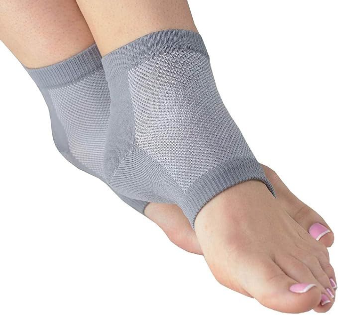 NatraCure Vented Moisturizing Gel Heel Sleeves - (Skin Softening Footcare Treatment Socks for Cra... | Amazon (US)