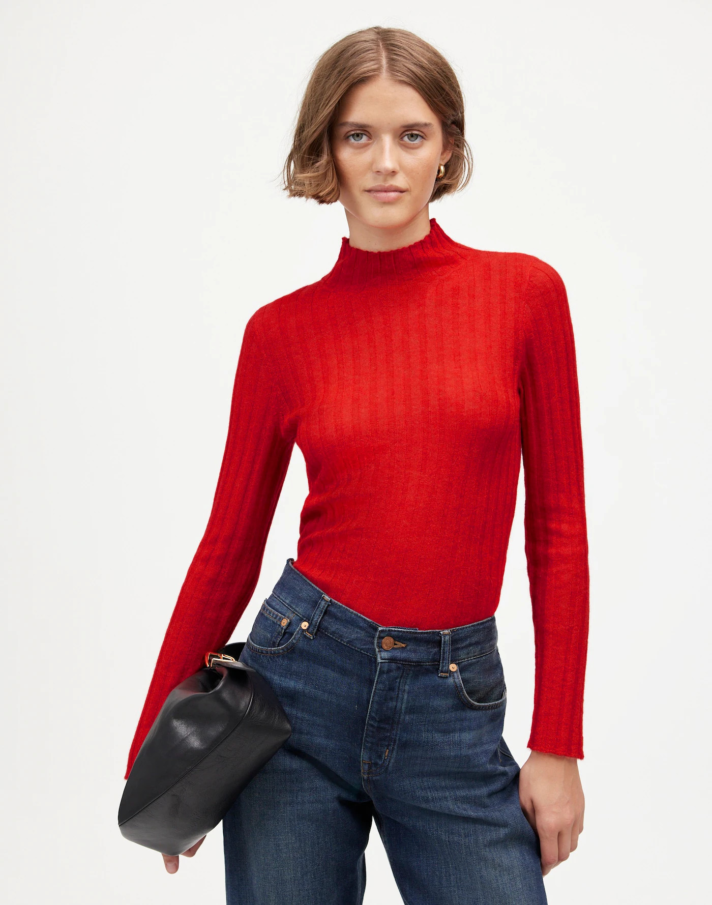 Alpaca-Blend Mockneck Sweater | Madewell | Madewell